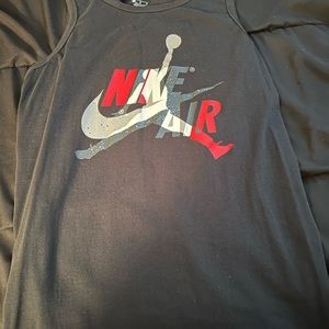 Black Jordan and Nike collab tank top